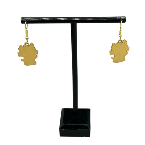 Cat Character Enamel Dangle Earrings - Picture 3 of 5